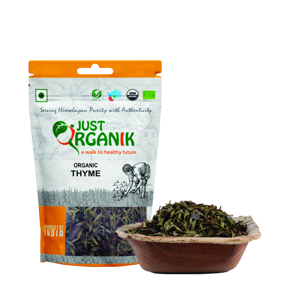 Just Organik Organic Thyme 80g (pack of 4, 4x20g)