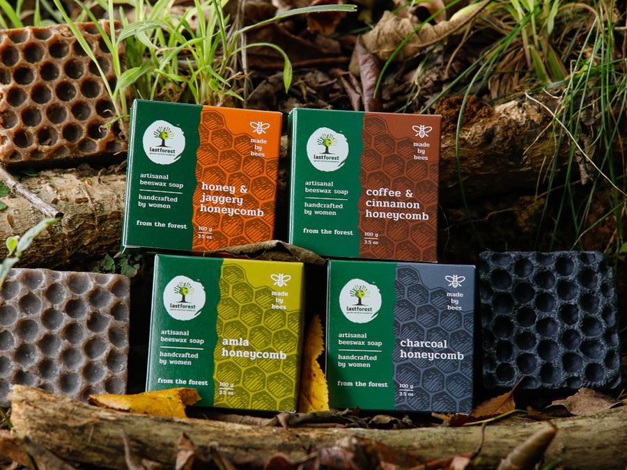 Last Forest Artisanal, Handmade Beeswax Honeycomb Soap Combo Pack of 6
