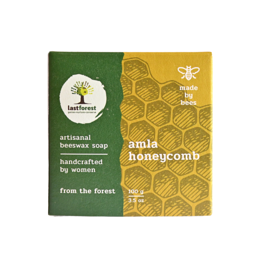 Last Forest Artisanal, Handmade Beeswax Honeycomb Soap 100gms Amla