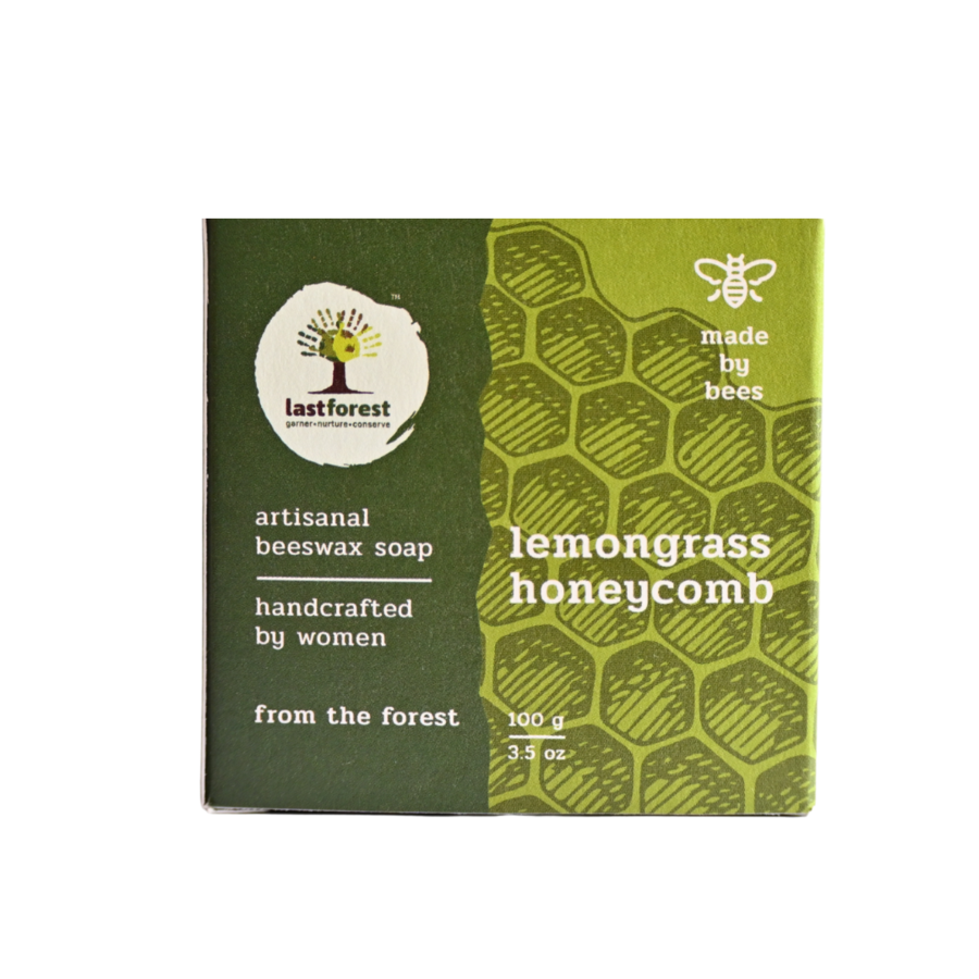 Last Forest Artisanal, Handmade Beeswax Honeycomb Soap 100gms Lemongrass