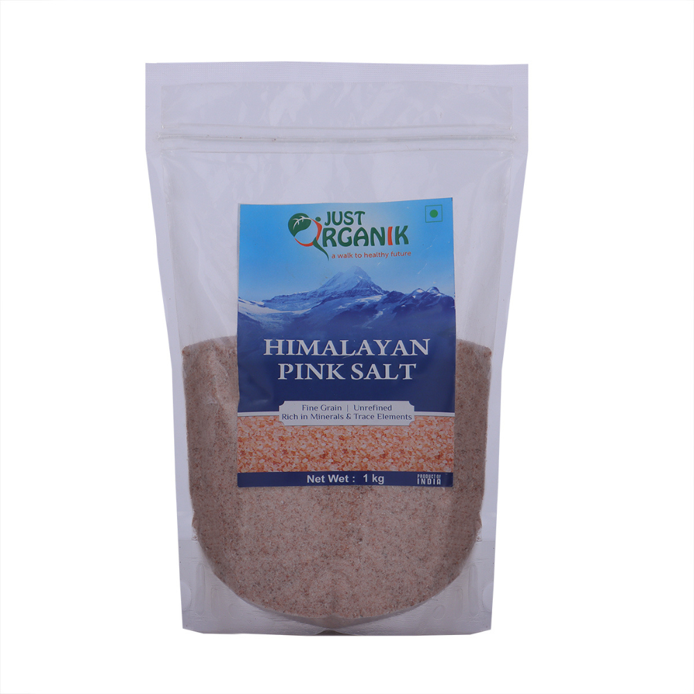 Just Organik Himalayan Pink Salt 2kg (pack of 2, 2x1 kg)