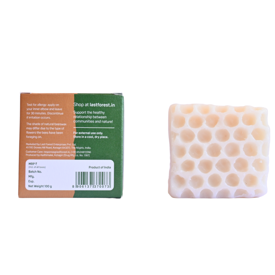 Last Forest Artisanal, Handmade Beeswax Honeycomb Soap 100gms Sandalwood