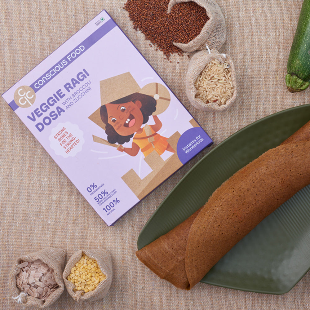 Conscious Food Super Oats Chilla Mix | 200g | With the Magic of Moringa | 100% Natural | No Sugar | Vegan | Preservatives Free