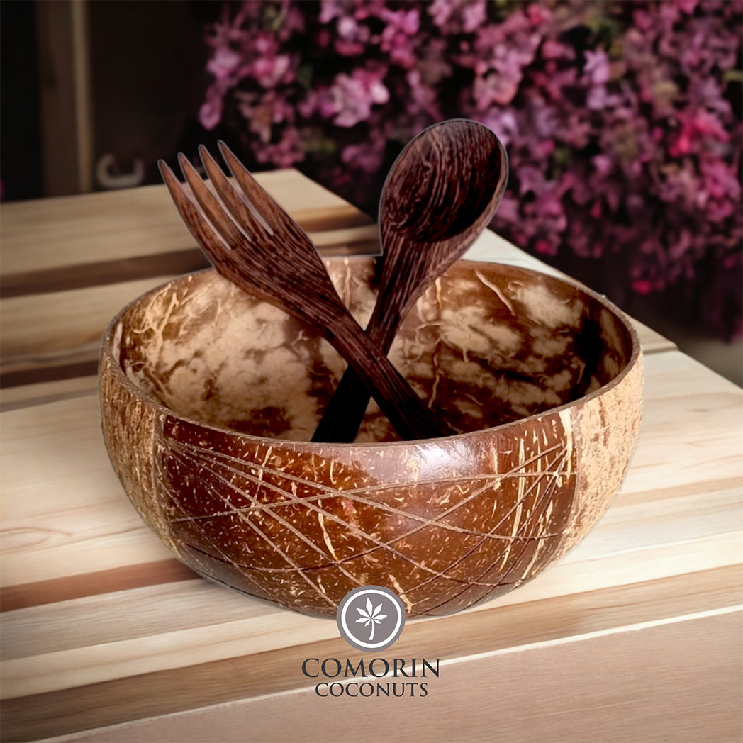 Comorin Coconuts Waves Coconut Bowl 500ml