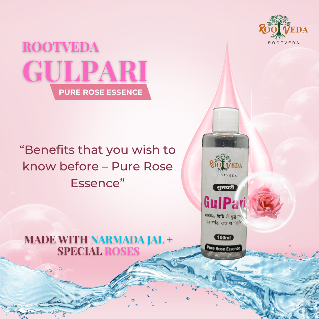 RootVeda Gulpari 100% Pure Rose Water 100 ml