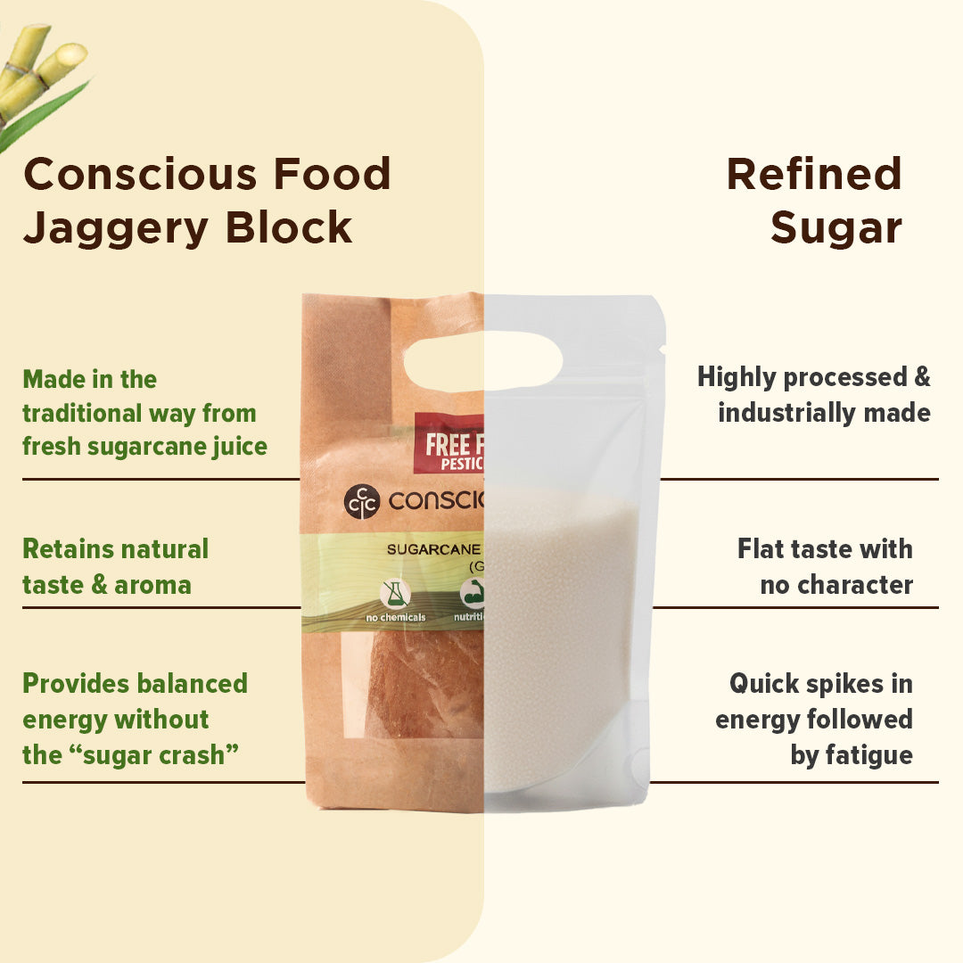 Conscious Food Sugarcane Jaggery 925g