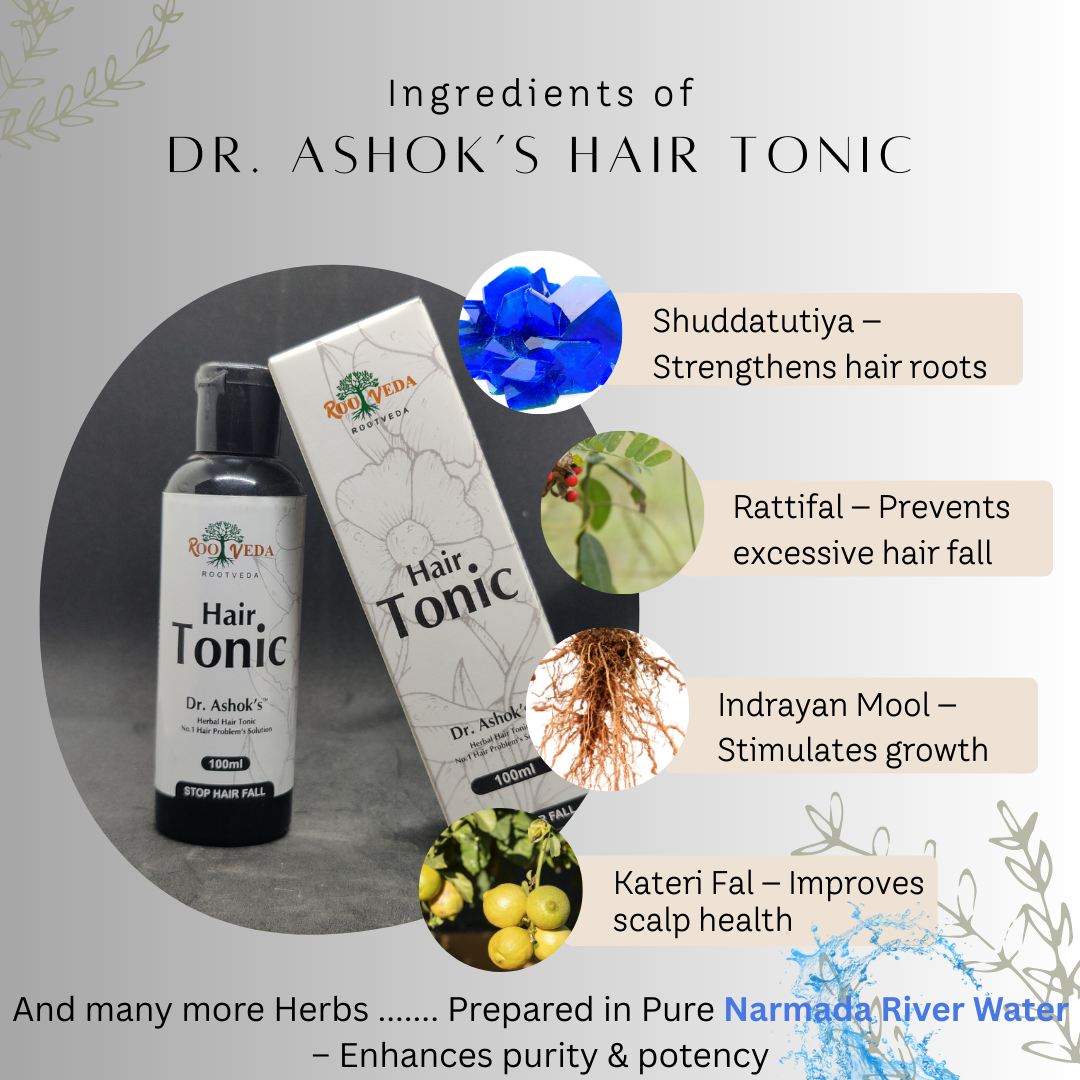 RootVeda Dr. Ashok’s Hair Tonic 100 ml