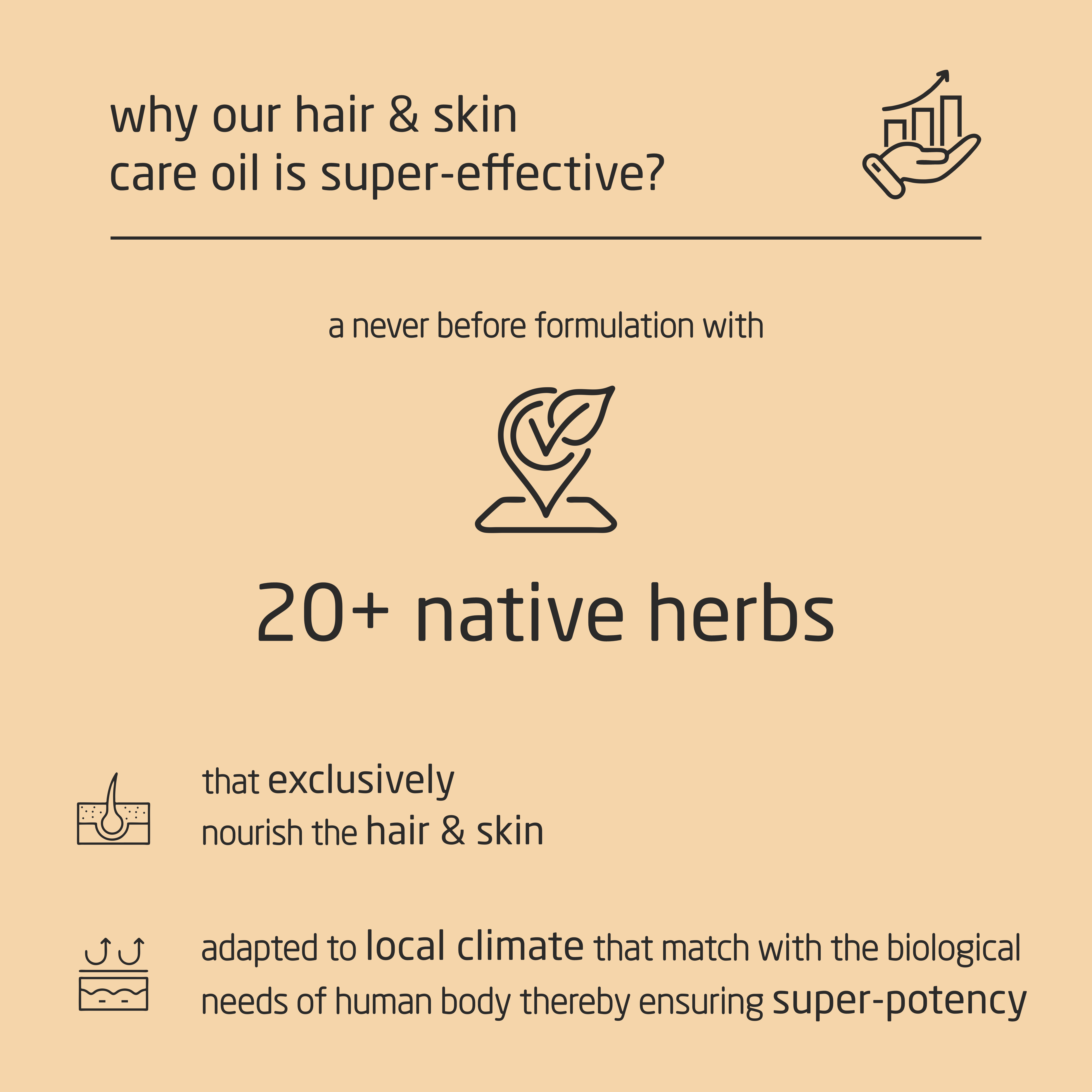 Feel Sattvic Premium Herbal Cold-Infused  Hair & Skin Care Oil - 100ml