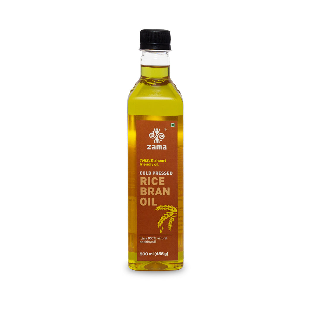 Zama Organics Cold Pressed Rice Bran Oil