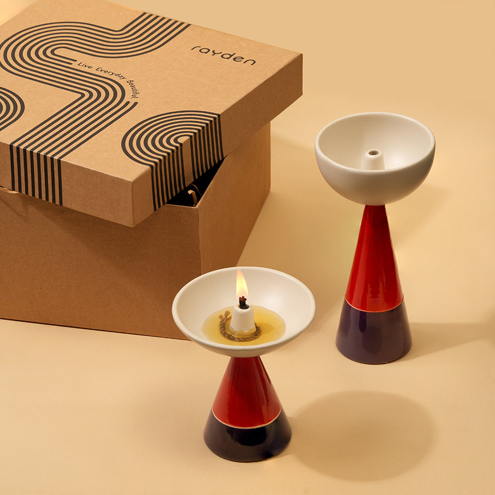 Love & Light Pop : Oil Lamps [Block Red]