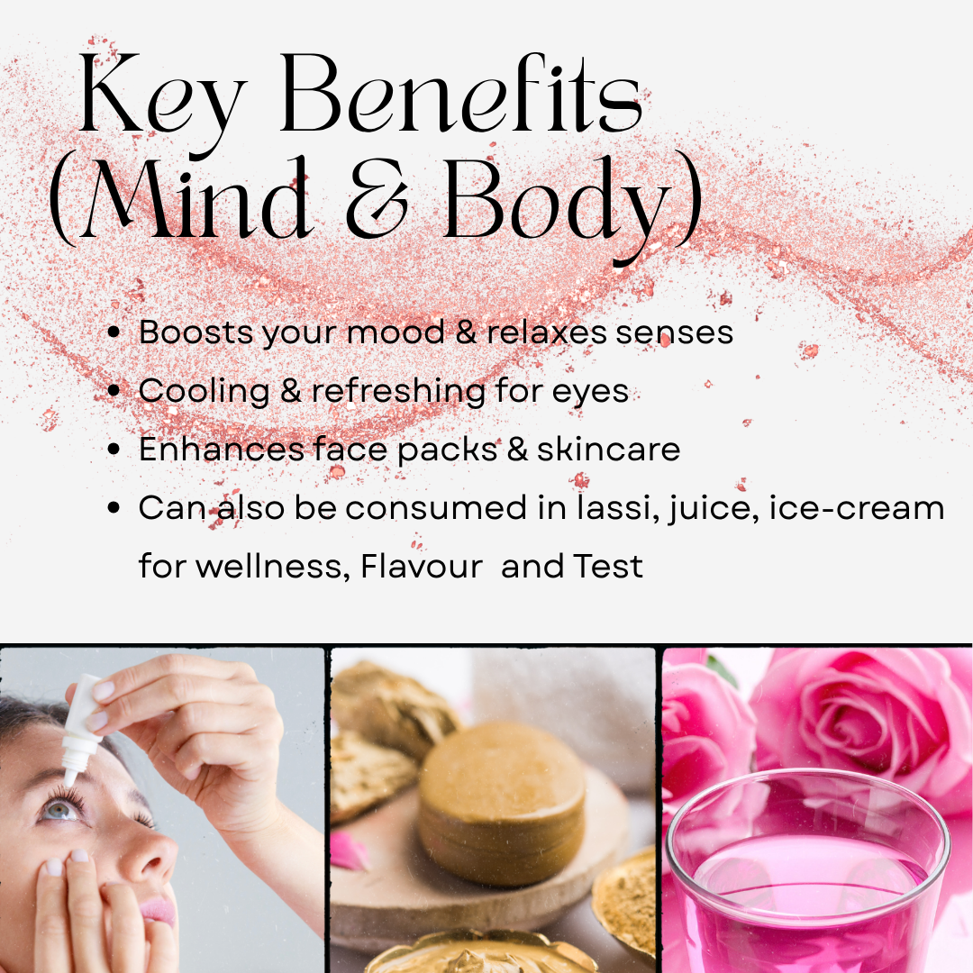 RootVeda Gulpari 100% Pure Rose Water 100 ml