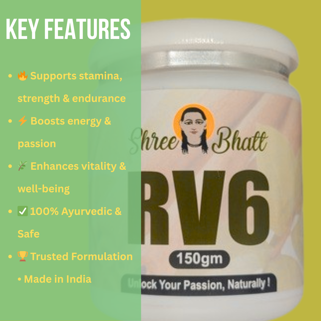 ShreeBhatt RV-6 Vitality & Energy Formula for Men 150 Gm