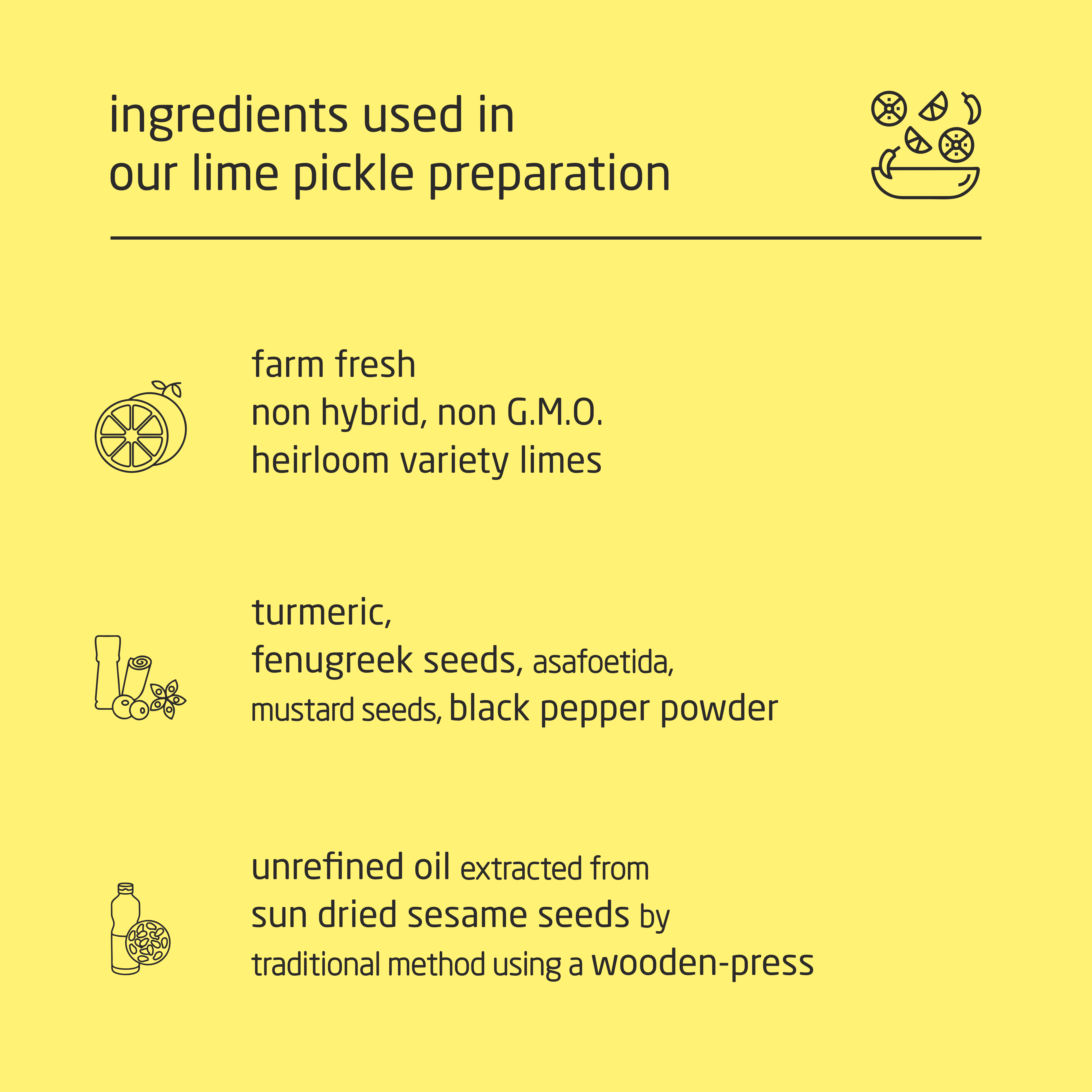 Feel Sattvic Premium Cold-Packed  Pepper Lime Pickle – 185g