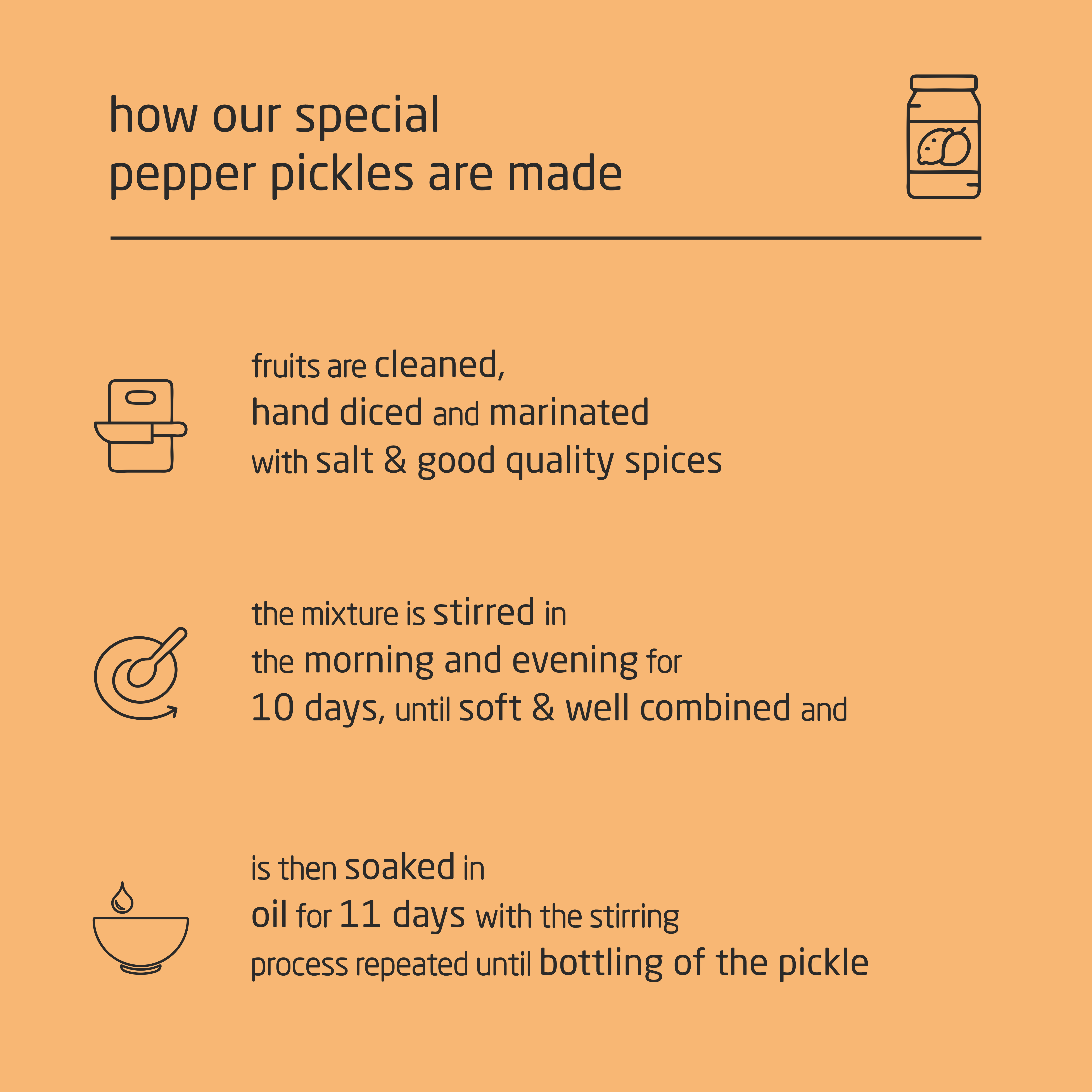 Feel Sattvic Premium Cold-Packed  Pepper Sour-Orange Pickle – 200g
