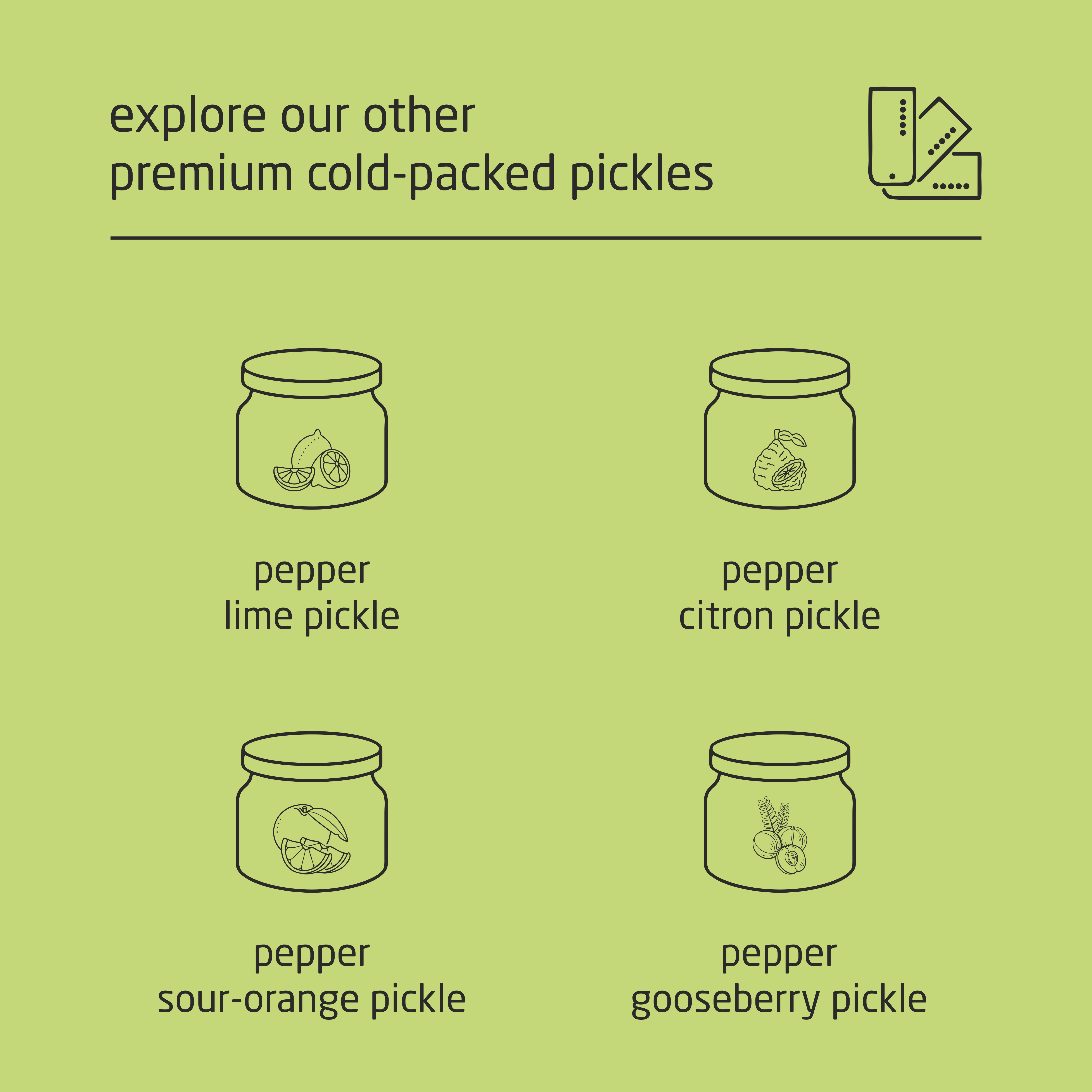 Feel Sattvic Premium Cold-Packed  Pepper Raw-Mango Pickle – 185g