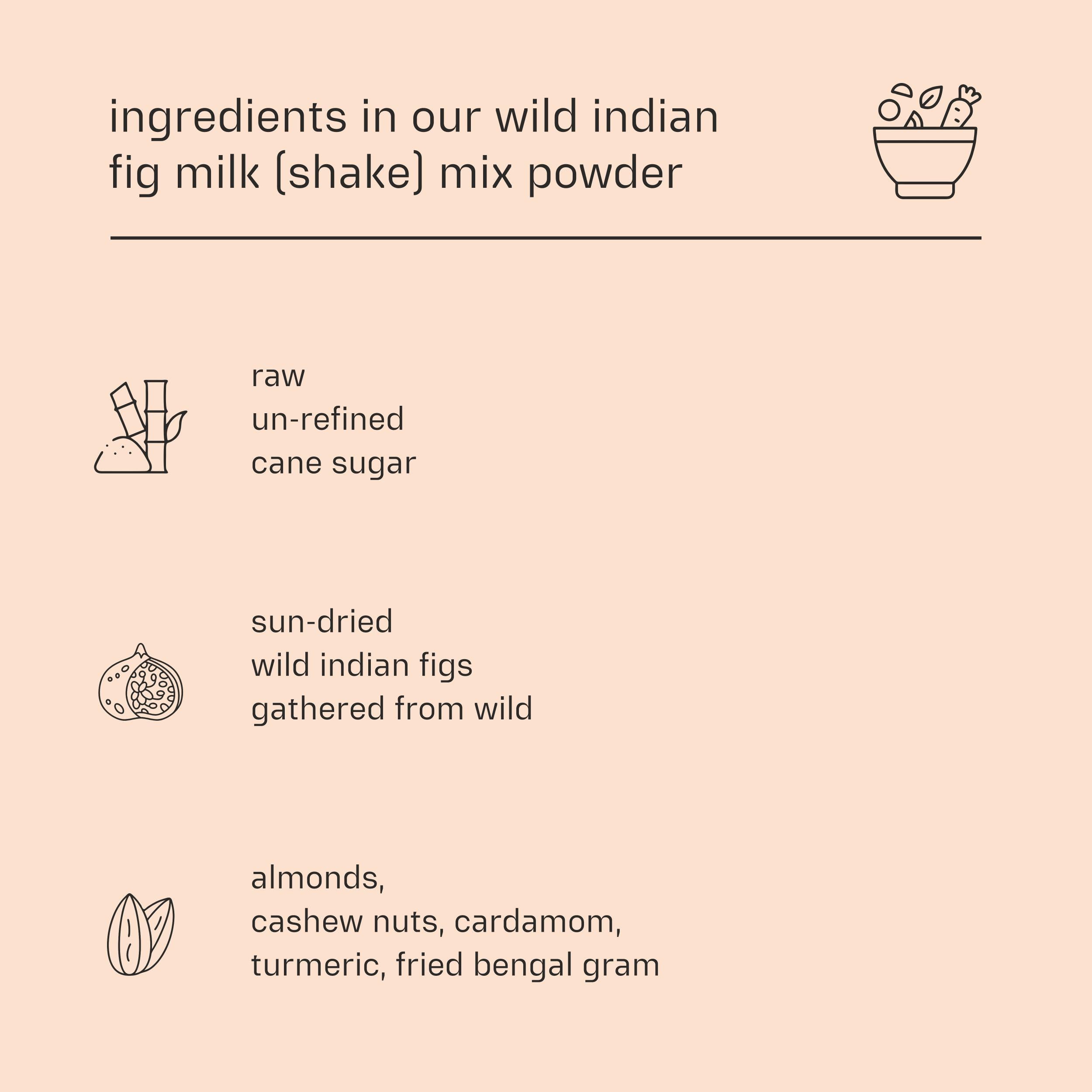 Dessy Figgy Premium Wild Indian Fig Milk (Shake) Mix Powder 250g