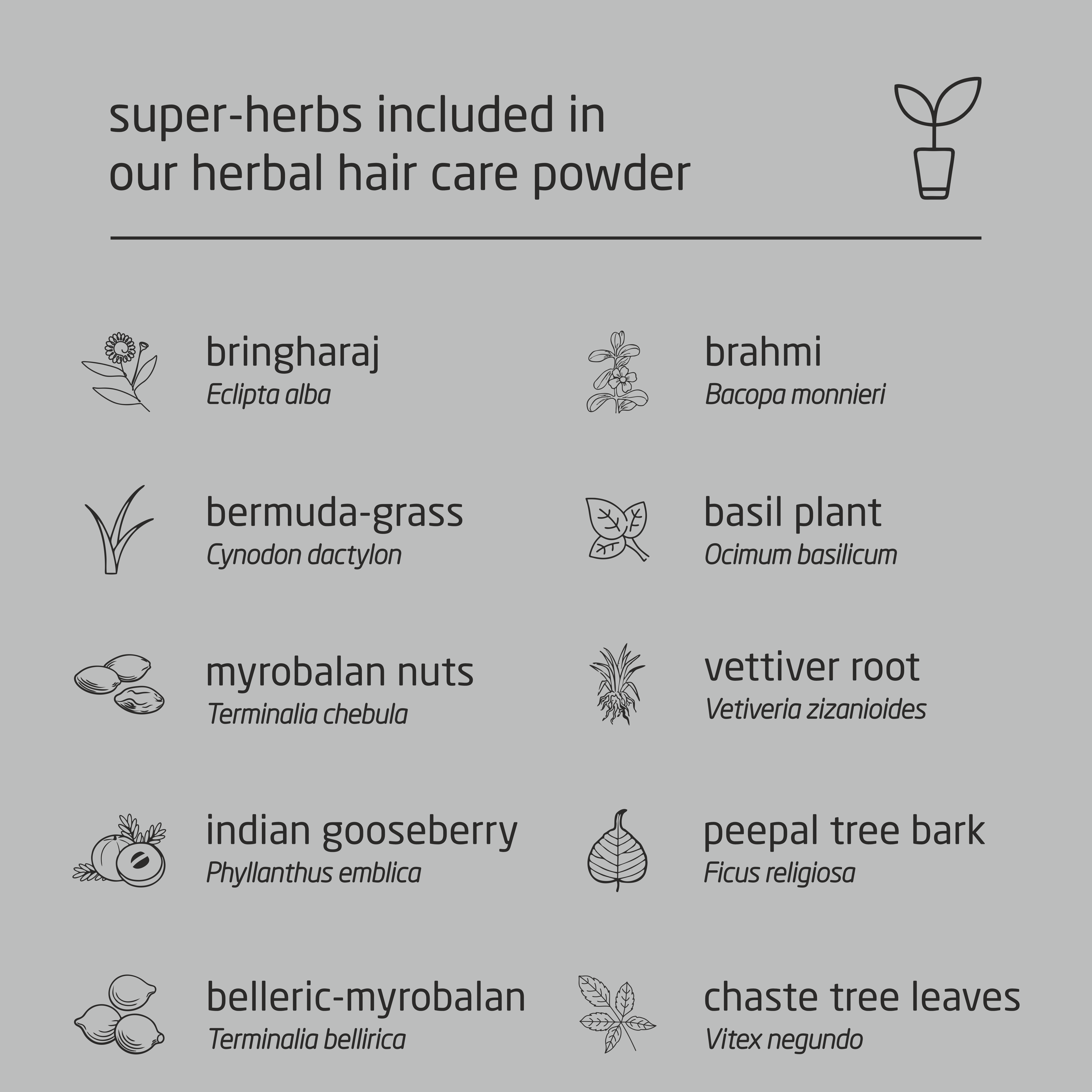 Feel Sattvic Super-Premium Herbal Hair Care Powder - 100g