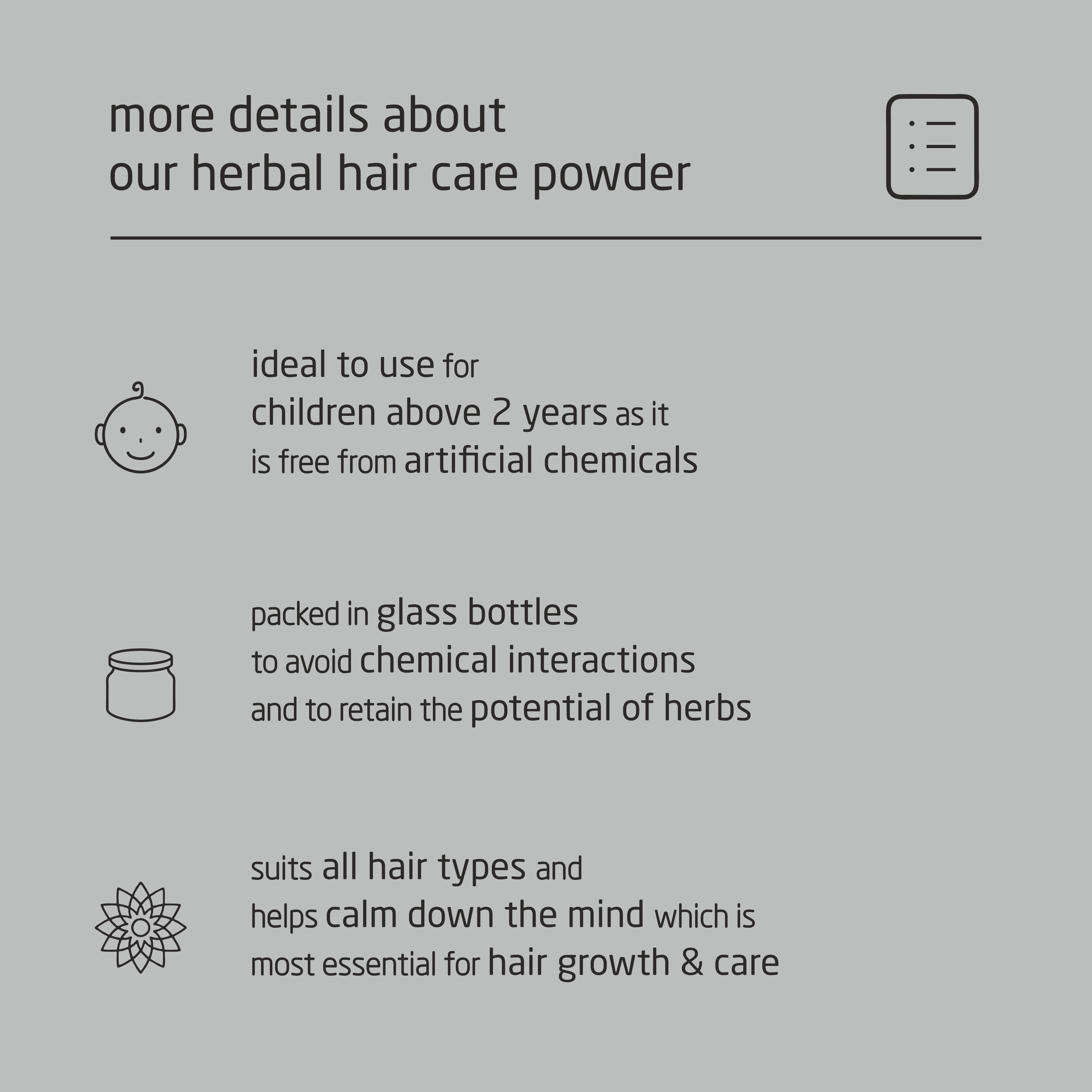 Feel Sattvic Super-Premium Herbal Hair Care Powder - 100g