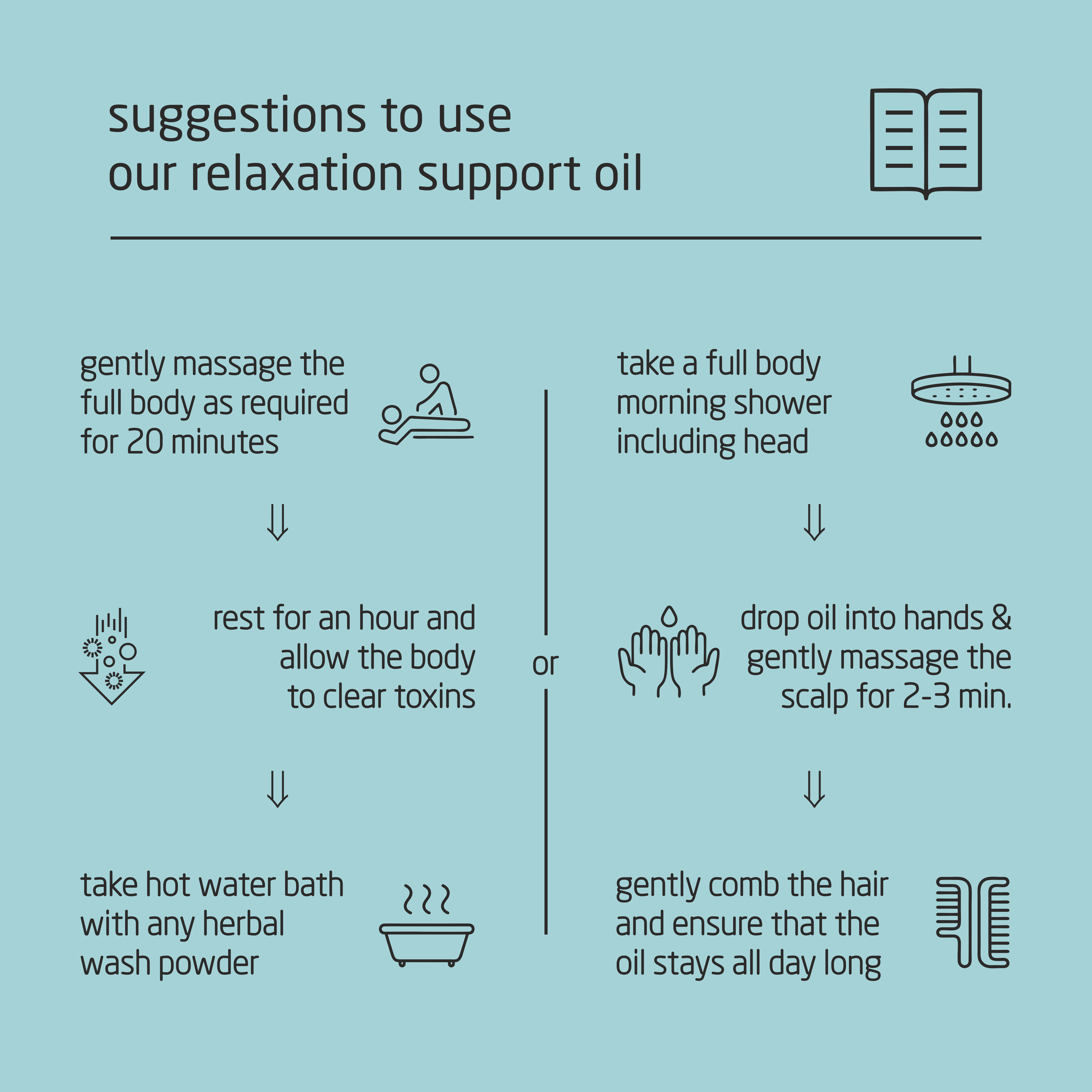 Feel Sattvic Premium Herbal Cold-Infused  Relaxation Support Oil - 100ml