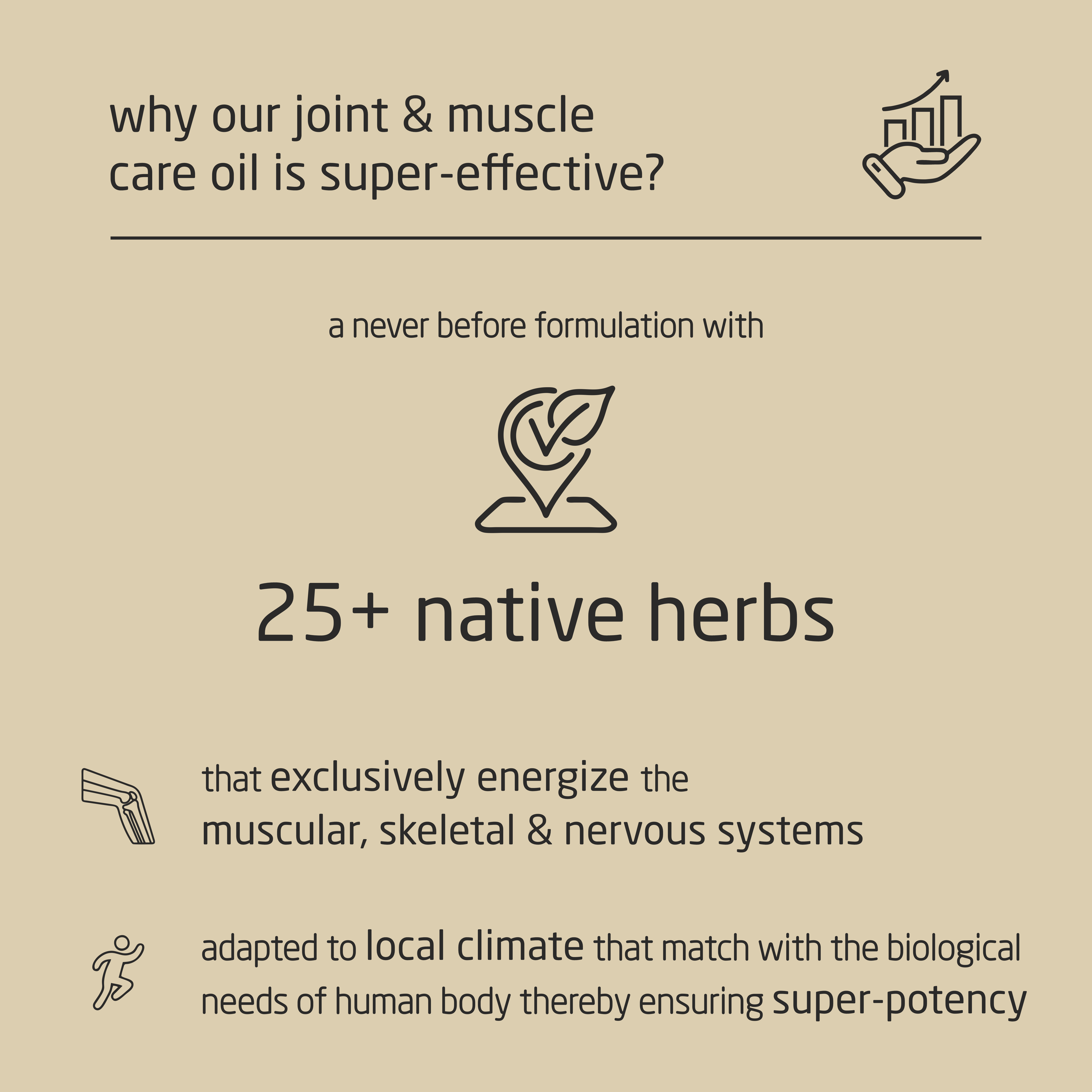 Feel Sattvic Premium Herbal Cold-Infused  Joint & Muscle Care Oil - 100ml