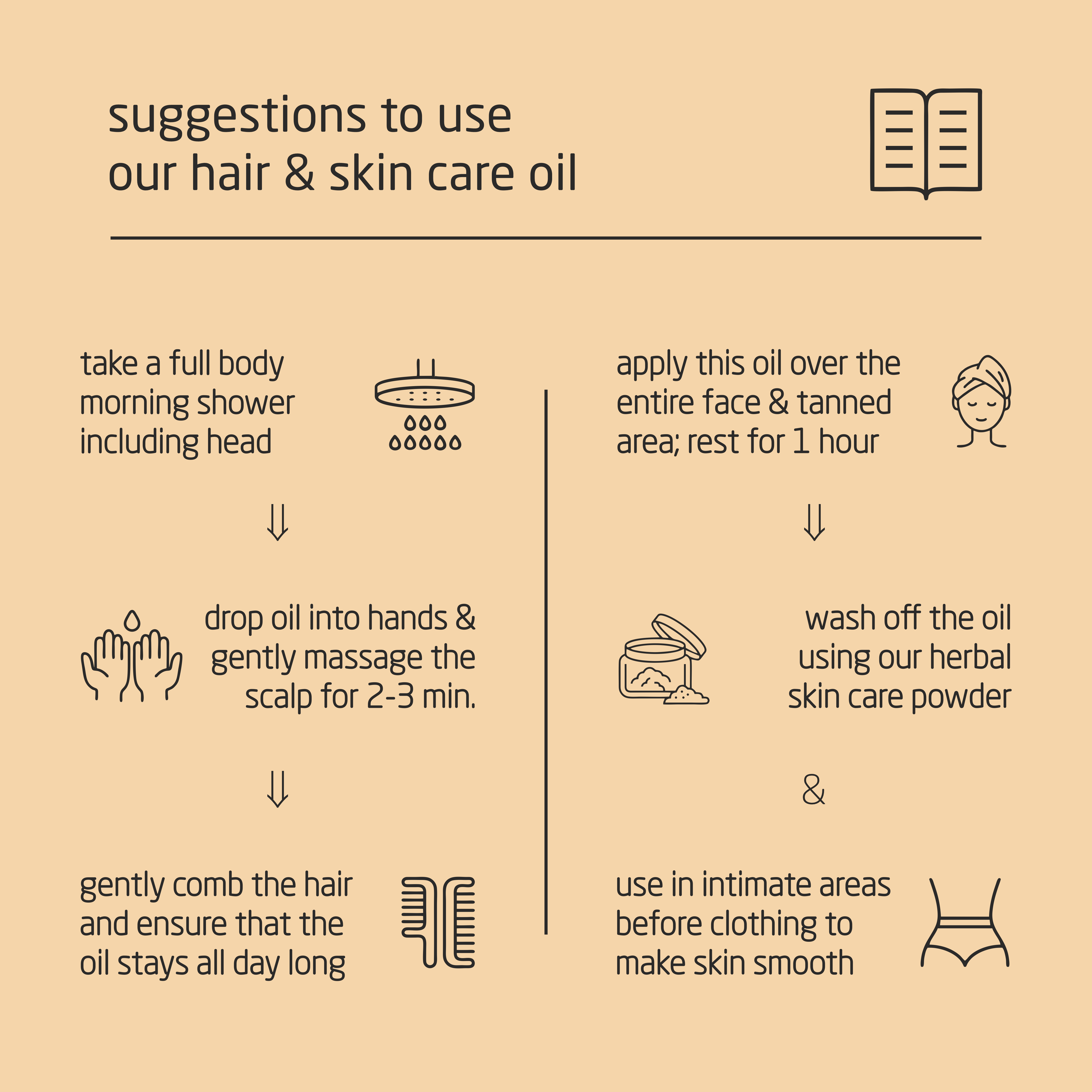 Feel Sattvic Premium Herbal Cold-Infused  Hair & Skin Care Oil - 100ml