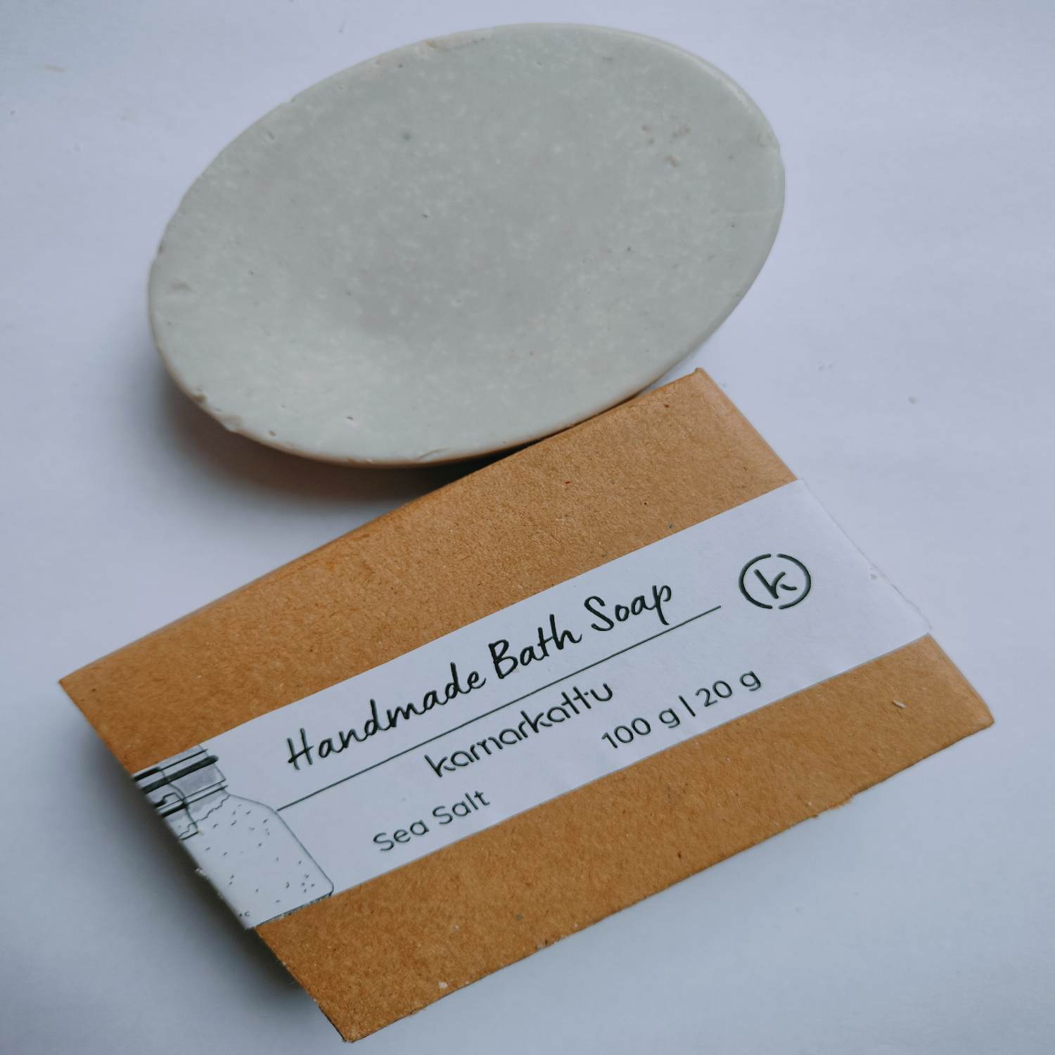 Kamarkattu Ecostore Handmade Bath Soap: Seasalt - Pack of 4