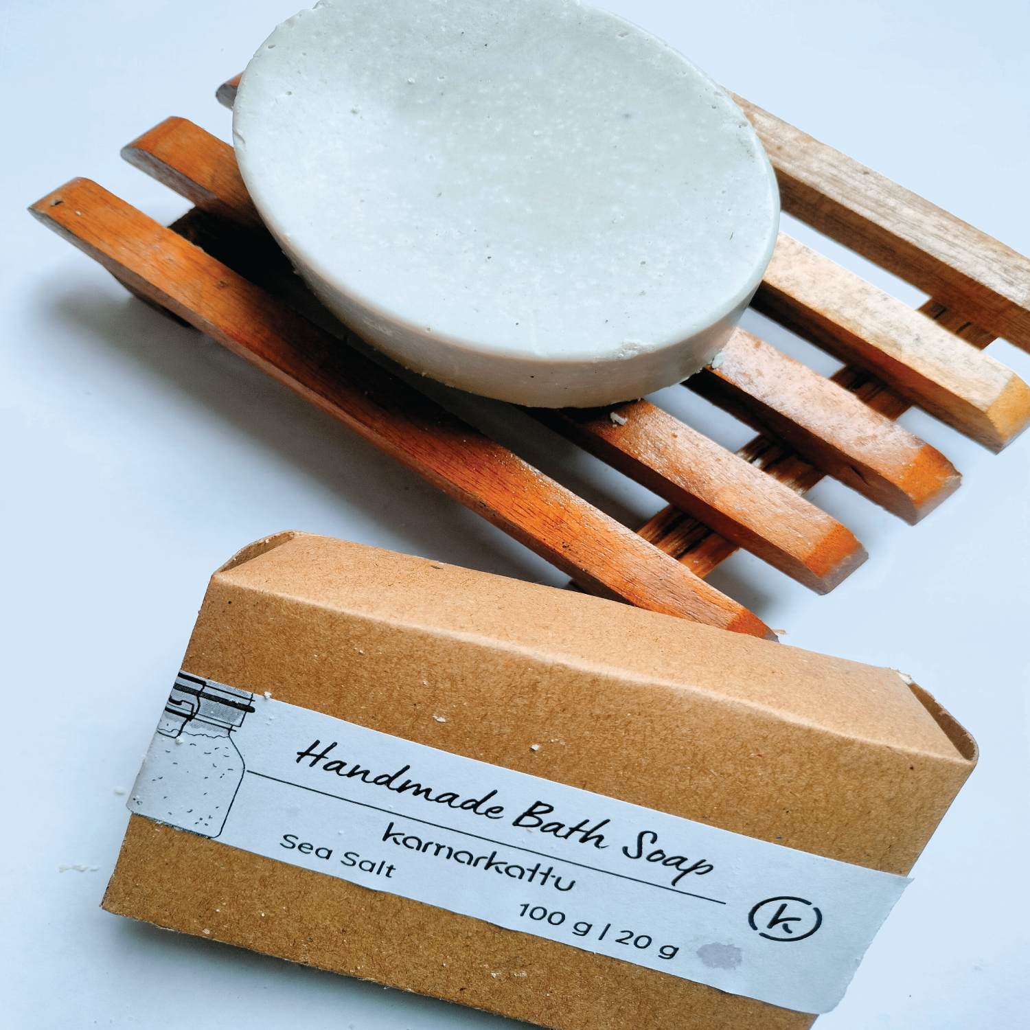 Kamarkattu Ecostore Handmade Bath Soap: Seasalt - Pack of 6