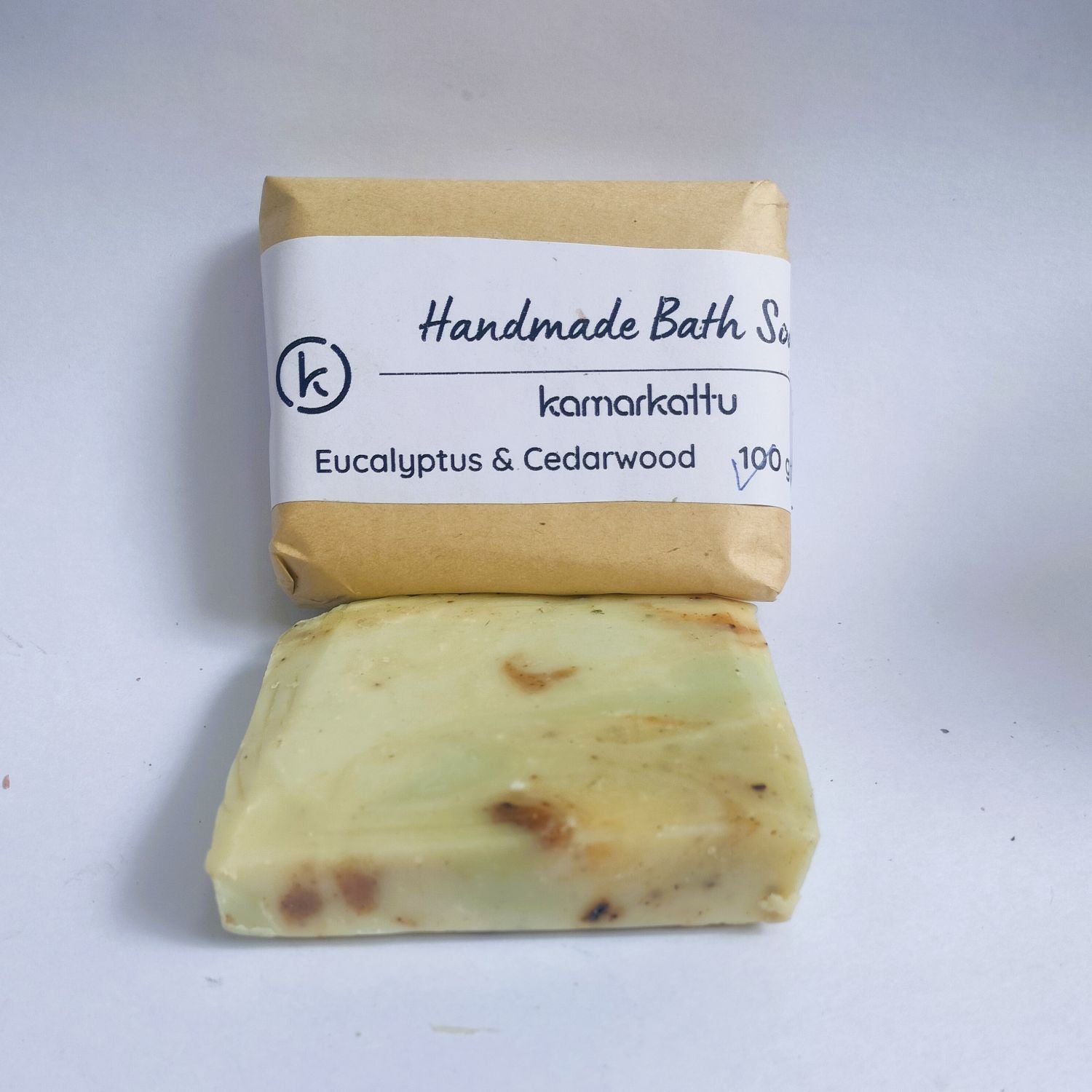 Kamarkattu Ecostore Handmade Bath soap : Eucalytus & Cedarwood - Pack of 6