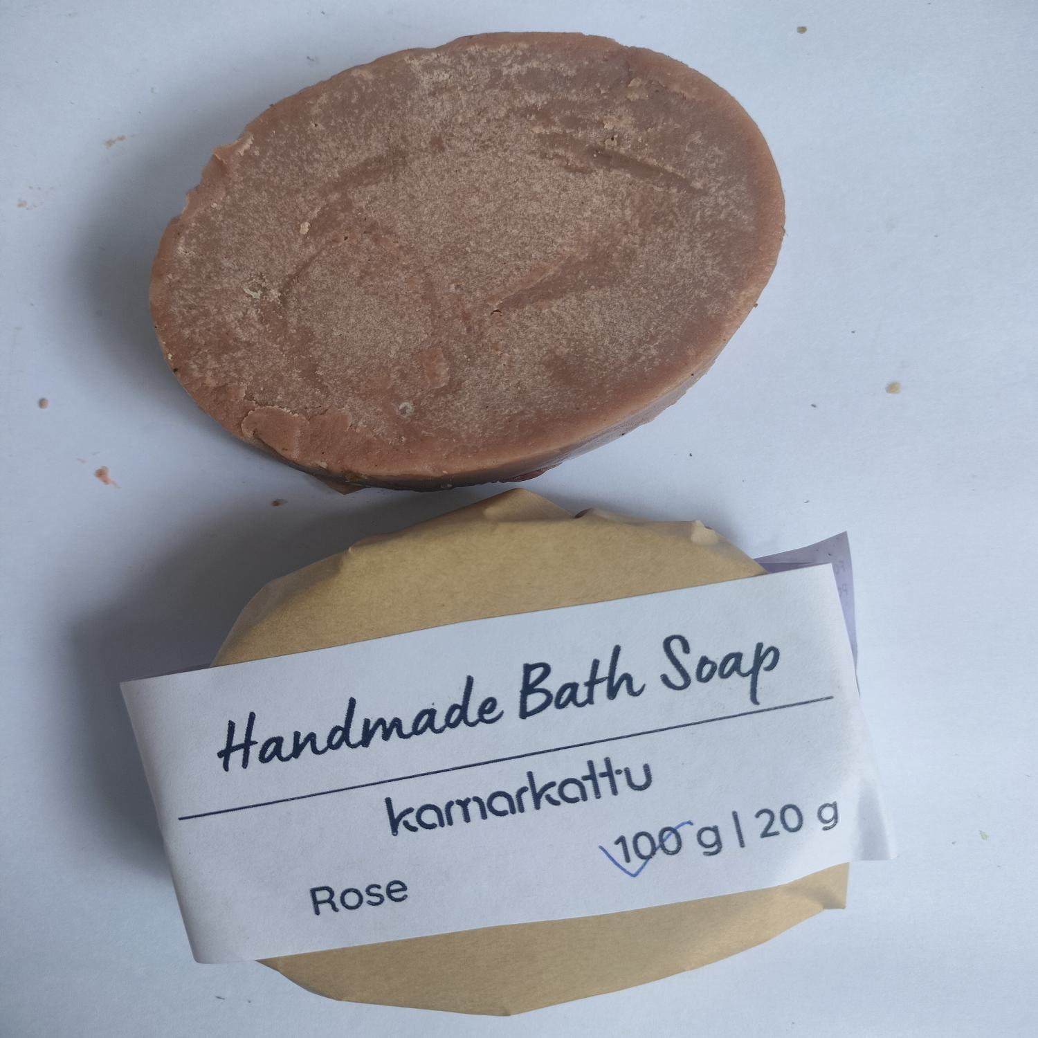 Kamarkattu Ecostore Handmade Bath Soap: Rose - Pack of 6