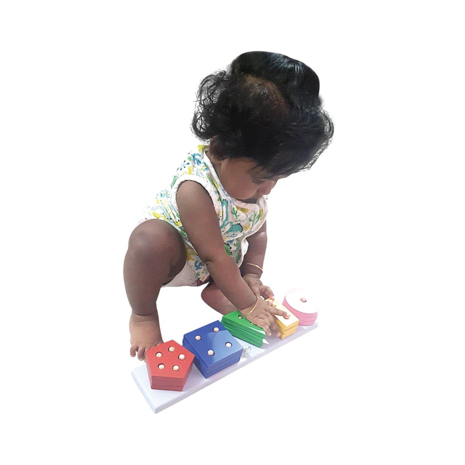 Woodbee Toys Geometric Angle Stacker