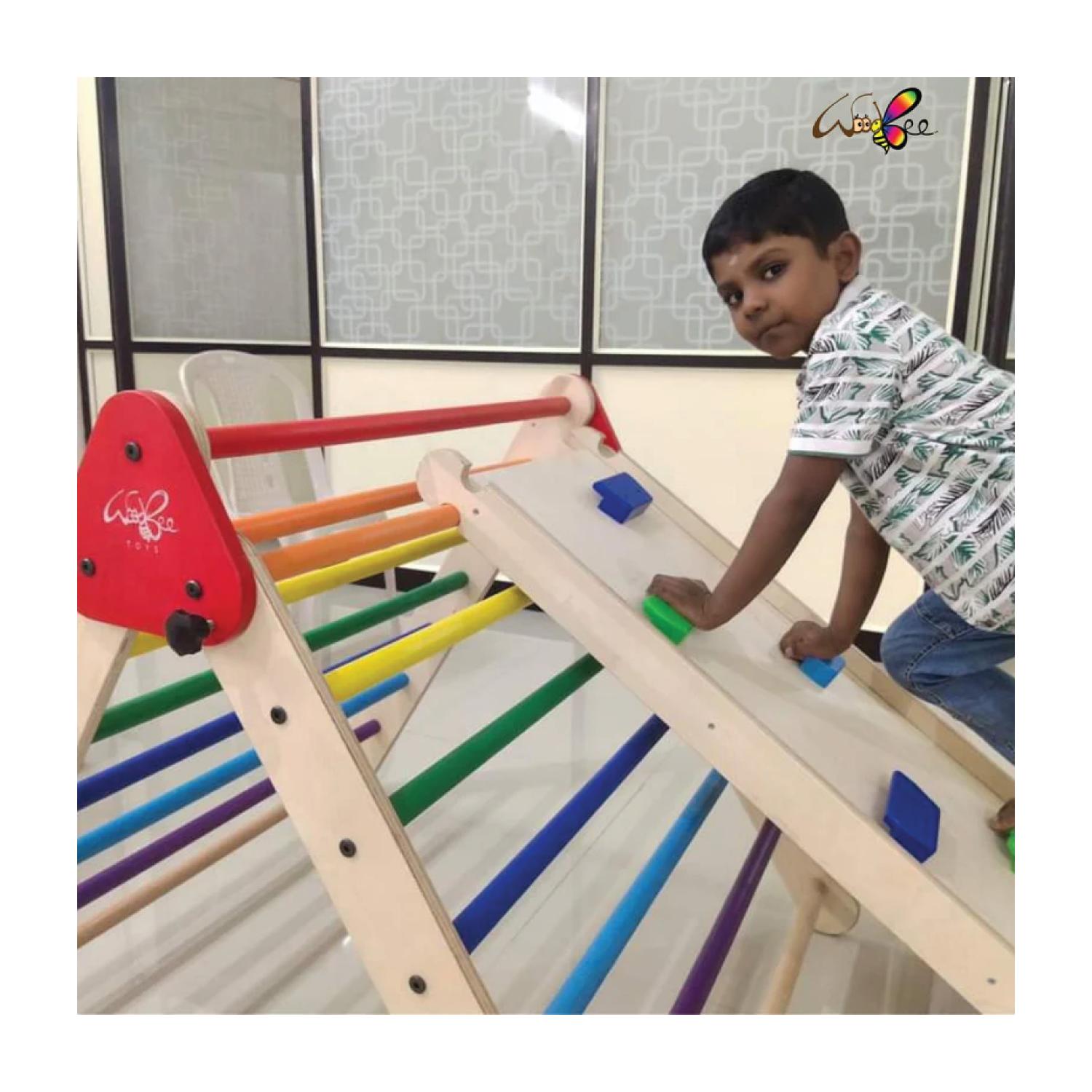 Woodbee Toys Pikler Triangle with Slider