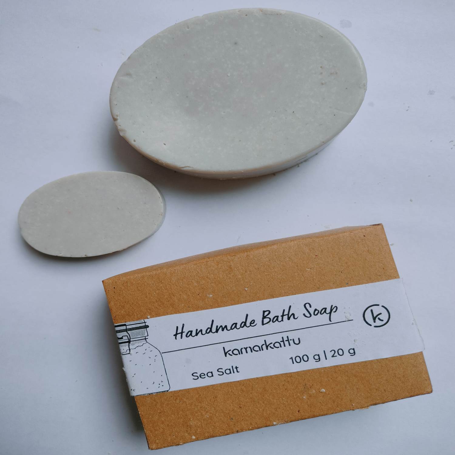 Kamarkattu Ecostore Handmade Bath Soap: Seasalt - Pack of 6