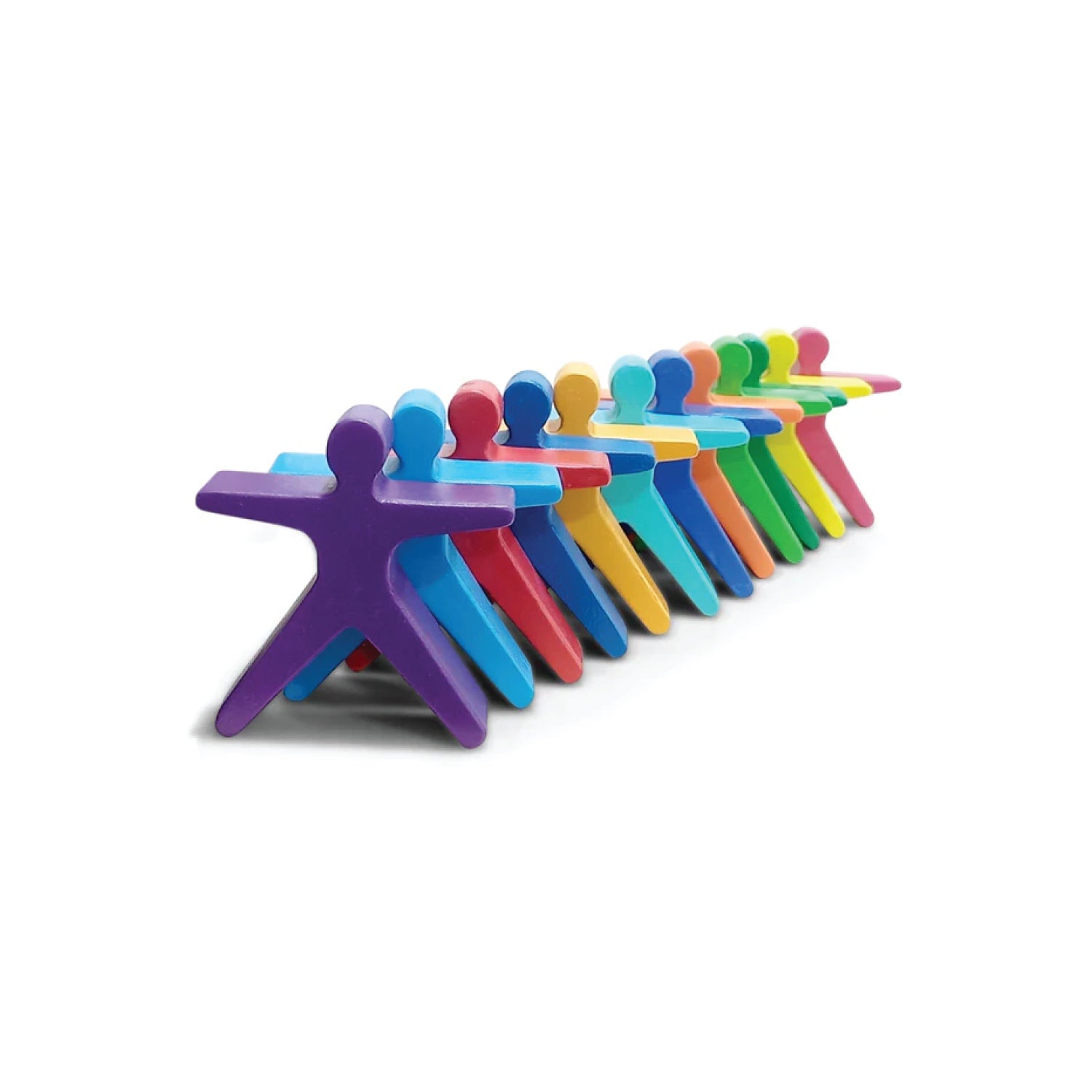 Woodbee Toys Coloured Human Stacker (12 pieces)