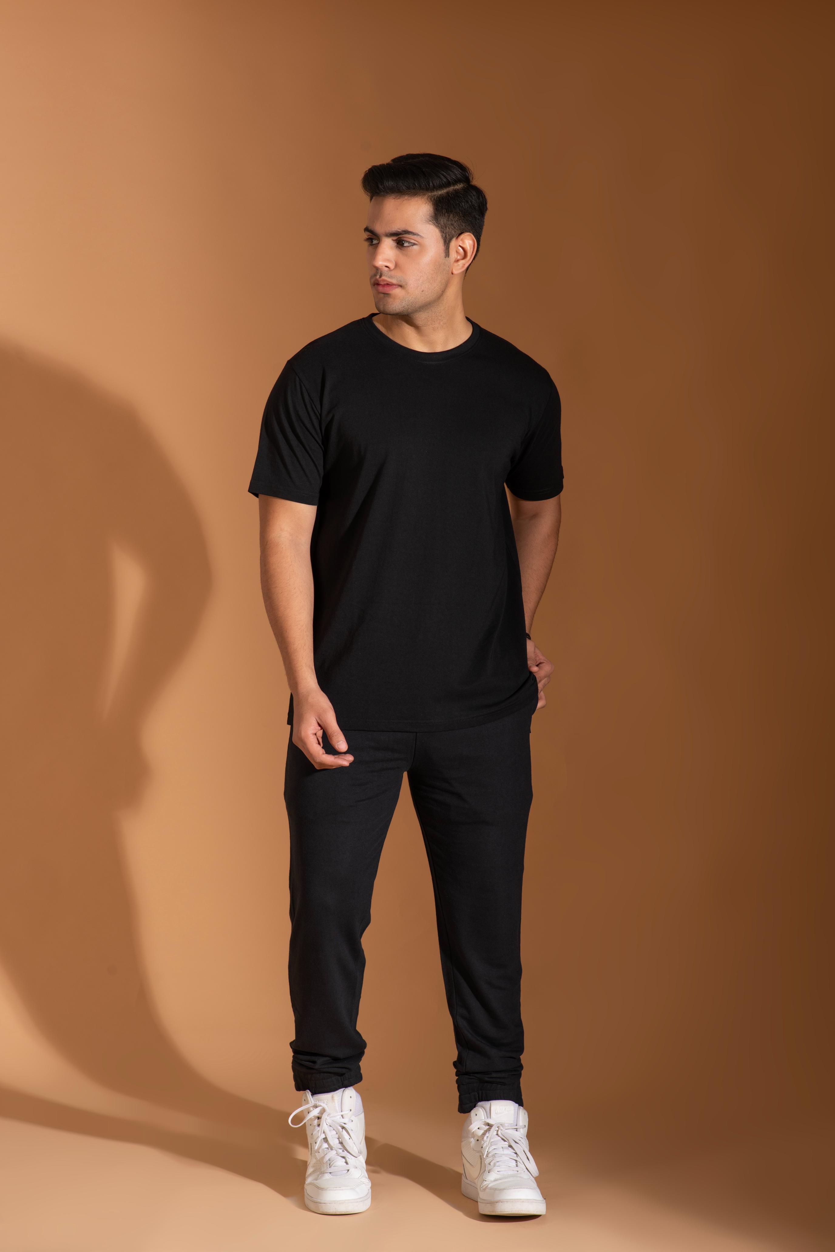 Bambians Men Track Pants-Black