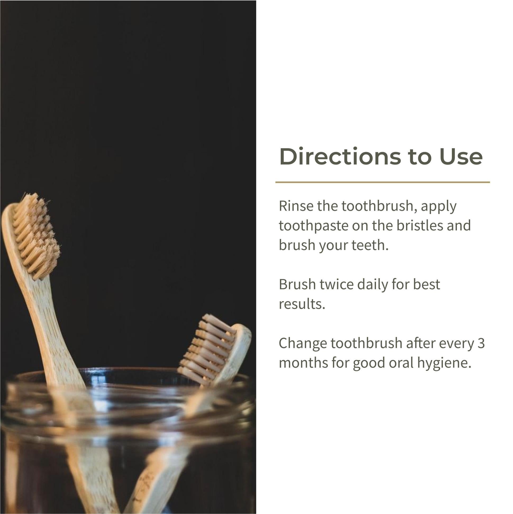 Ecotyl Bamboo Tooth Brush | Ultra Soft Bristles | Thorough Cleaning | Set of 4