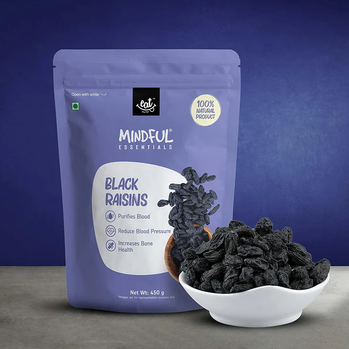EAT Anytime Black Raisins 450g