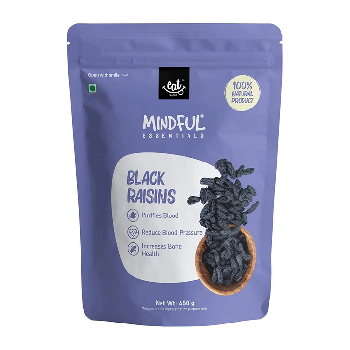 EAT Anytime Black Raisins 450g