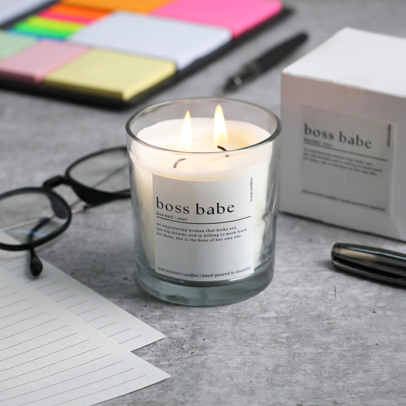 Sosa Candles Boss Babe Scented Candles For Women | Womens Day Gift Set | Candles For Gifting