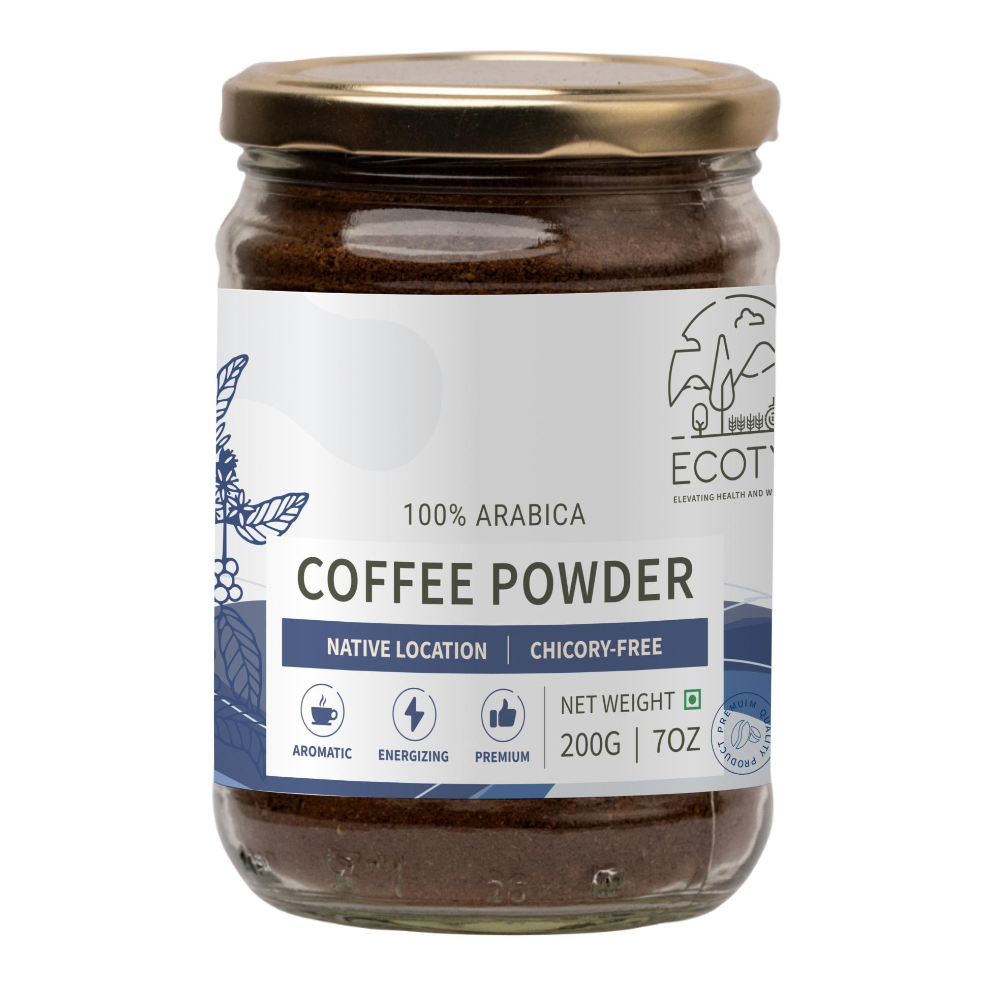 Ecotyl Coffee Powder | 100% Arabica | Strong Flavour & Rich Aroma | 200g