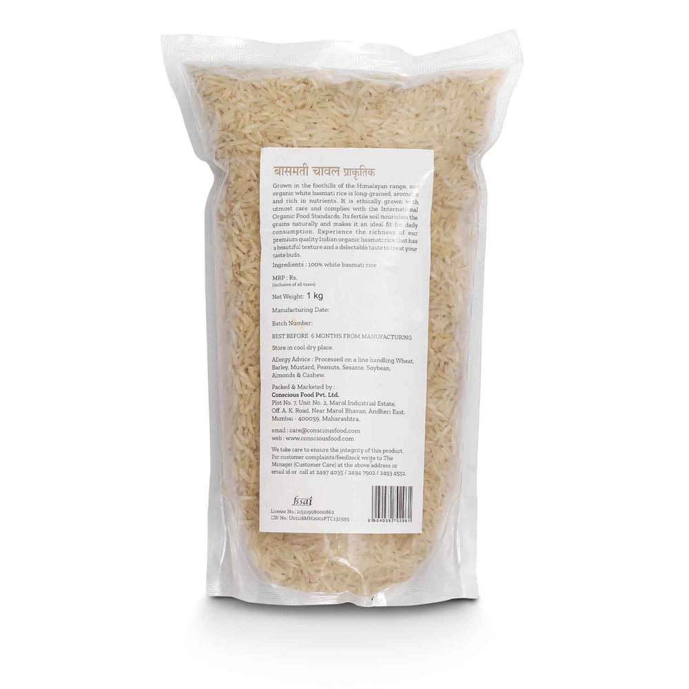 Conscious Food White Basmati Rice 1kg