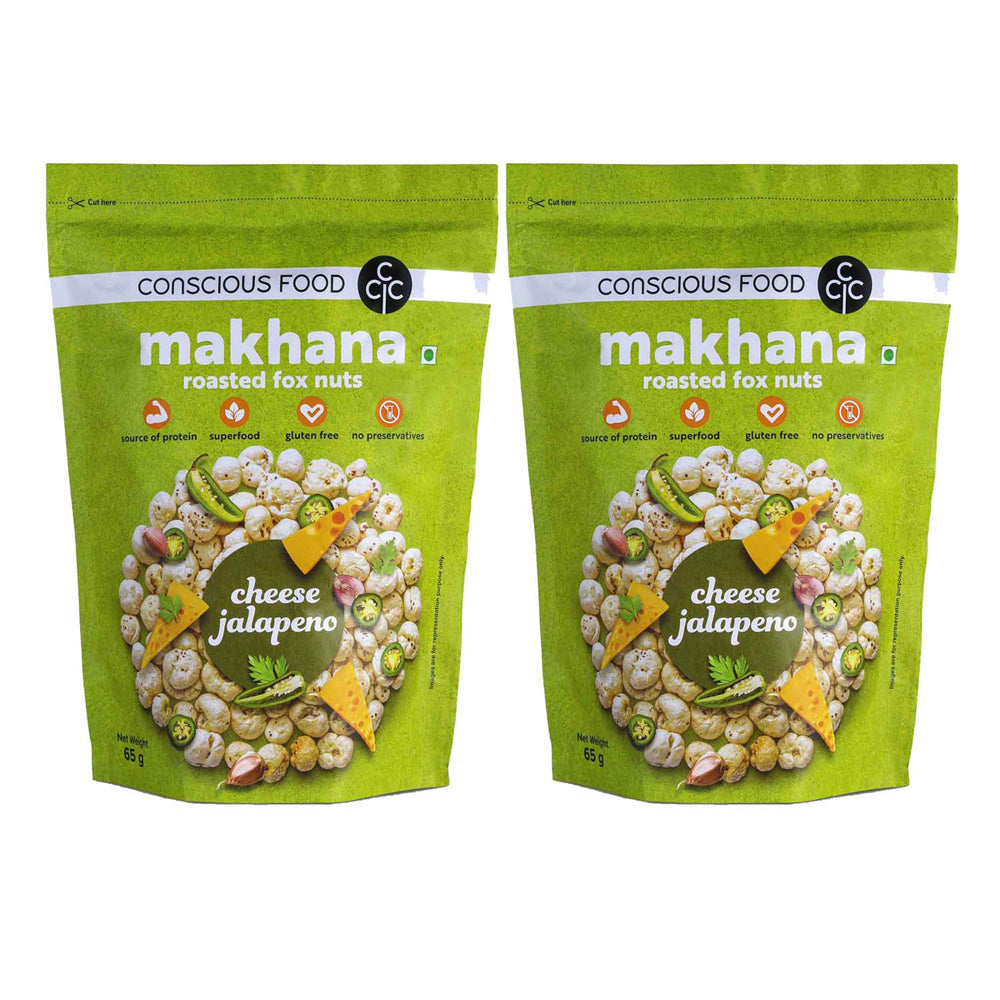 Conscious Food Makhana - Cheese & Jalapeno 65g