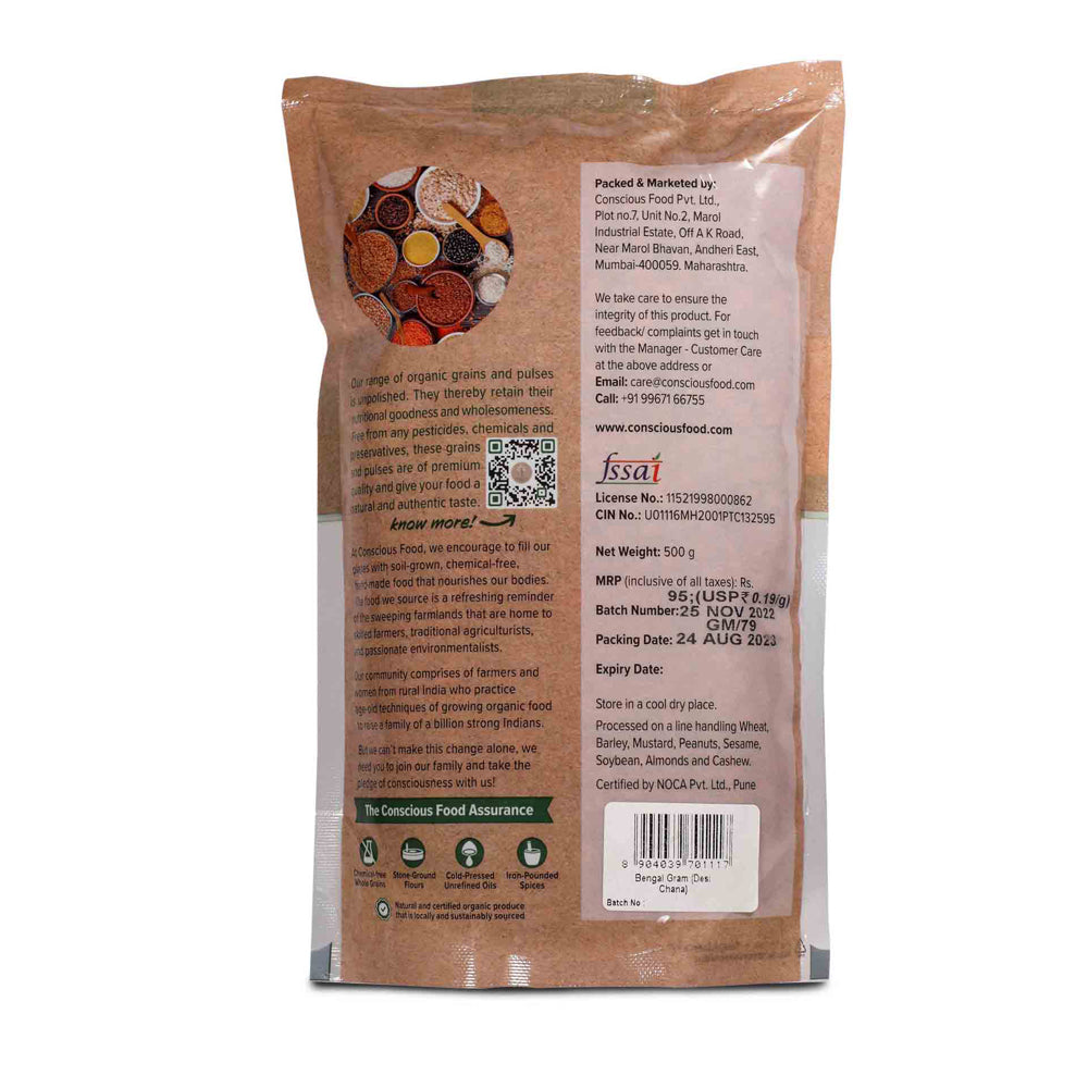 Conscious Food Bengal Gram (Desi Chana) 500g