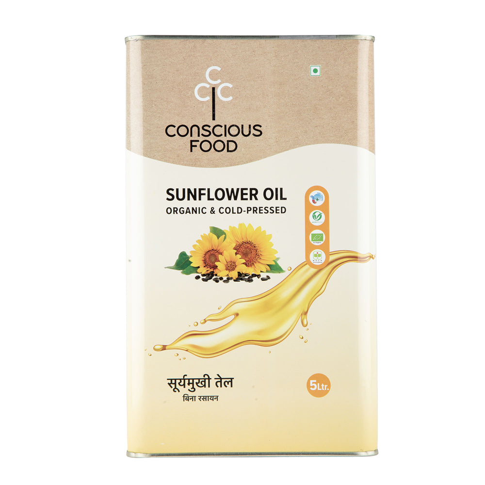 Conscious Food Sunflower Oil 5 Ltr