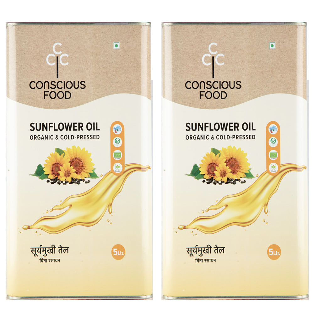 Conscious Food Sunflower Oil 5 Ltr