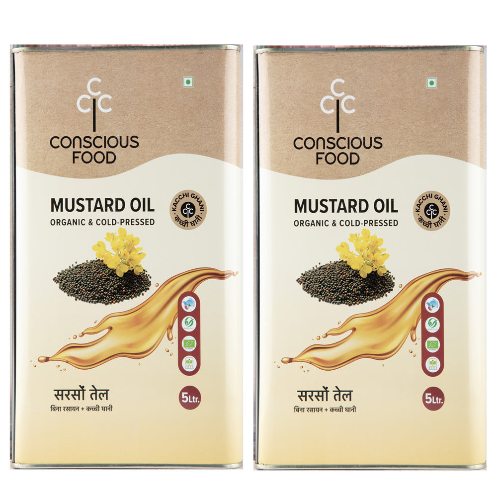 Conscious Food Mustard Oil 5 Ltr