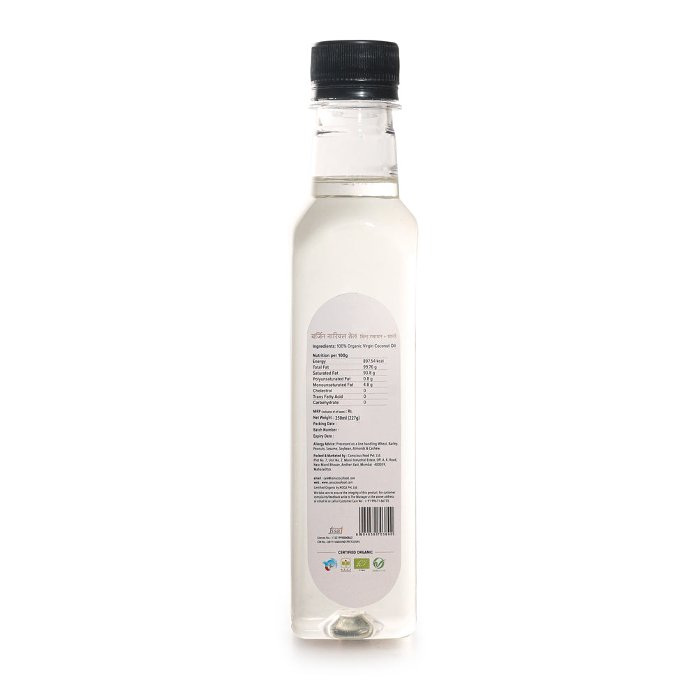 Conscious Food Cold Pressed Virgin Coconut Oil 250ml