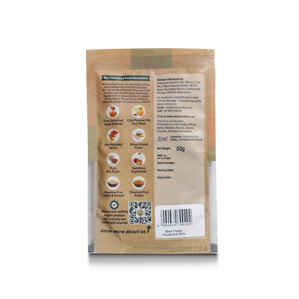 Conscious Food Black Pepper Powder 50g