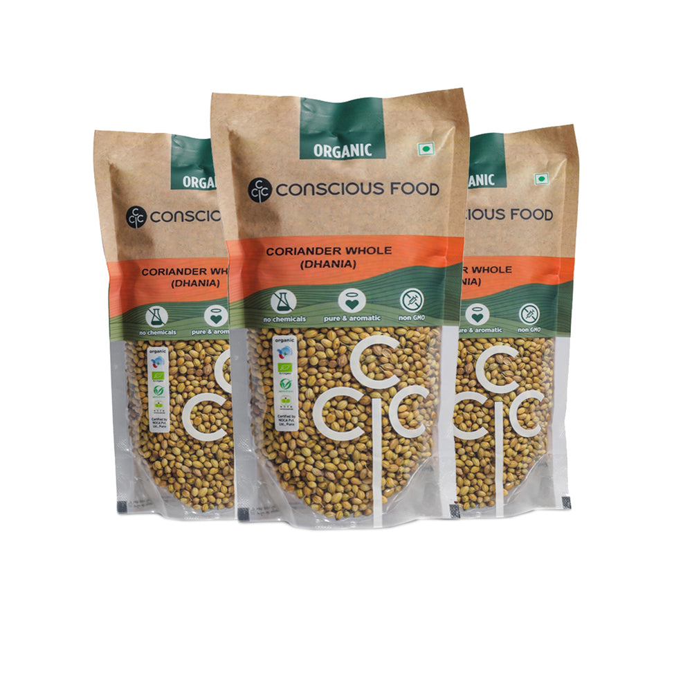 Conscious Food Coriander Whole (Dhania) 100g