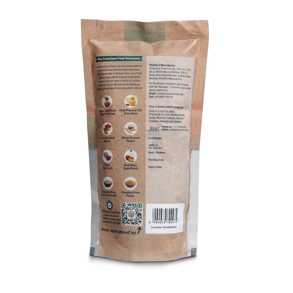 Conscious Food Coriander Whole (Dhania) 100g