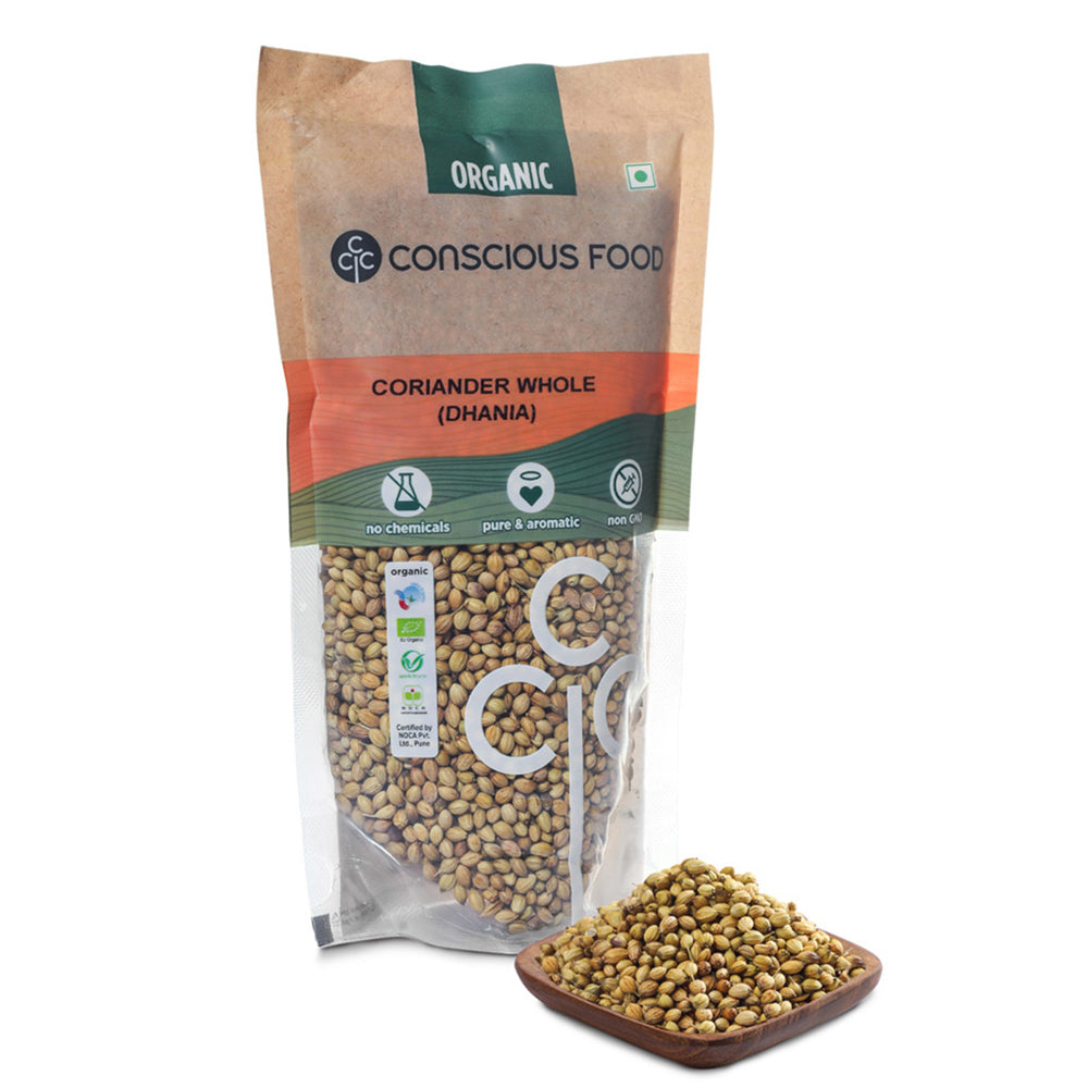 Conscious Food Coriander Whole (Dhania) 100g